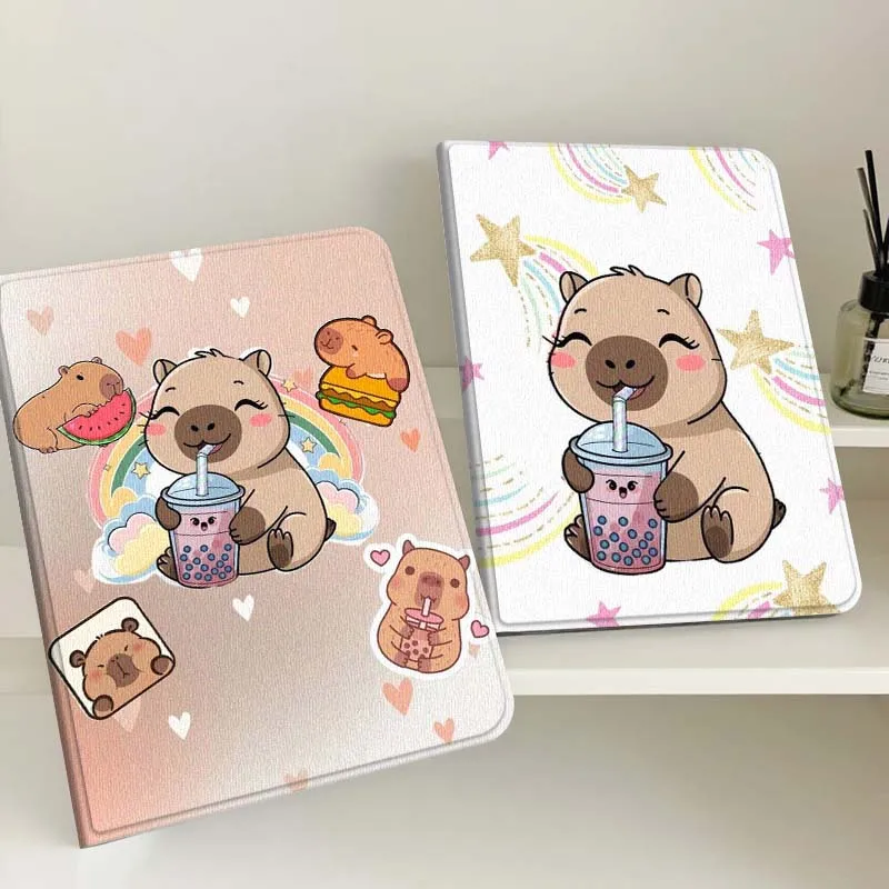 

Милый чехол-книжка с изображением вомбата для Apple iPad Pro/Air 13 (2-го, 7-го, 6-го поколения), 2025 M2/M3/M4/M5, 12.9/13 дюймов