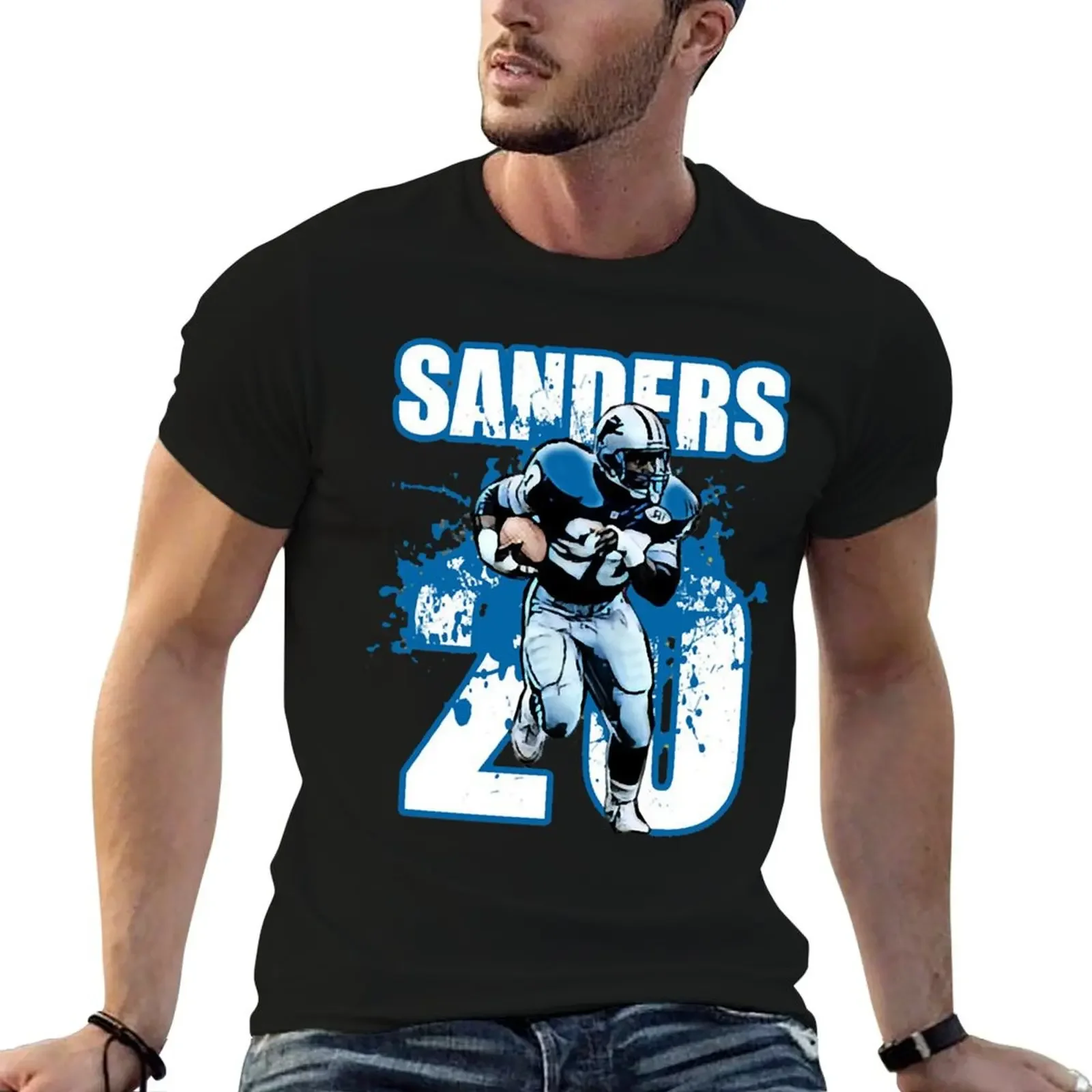 

Barry Sanders T-Shirt shirts graphic tees T-shirts man plain t shirts men