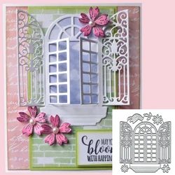 Okna Metalowa matryca do wycinania Dekoracyjna scrapbooking Craft Album fotograficzny Papierowa karta Sztuka DIY Wytłaczanie