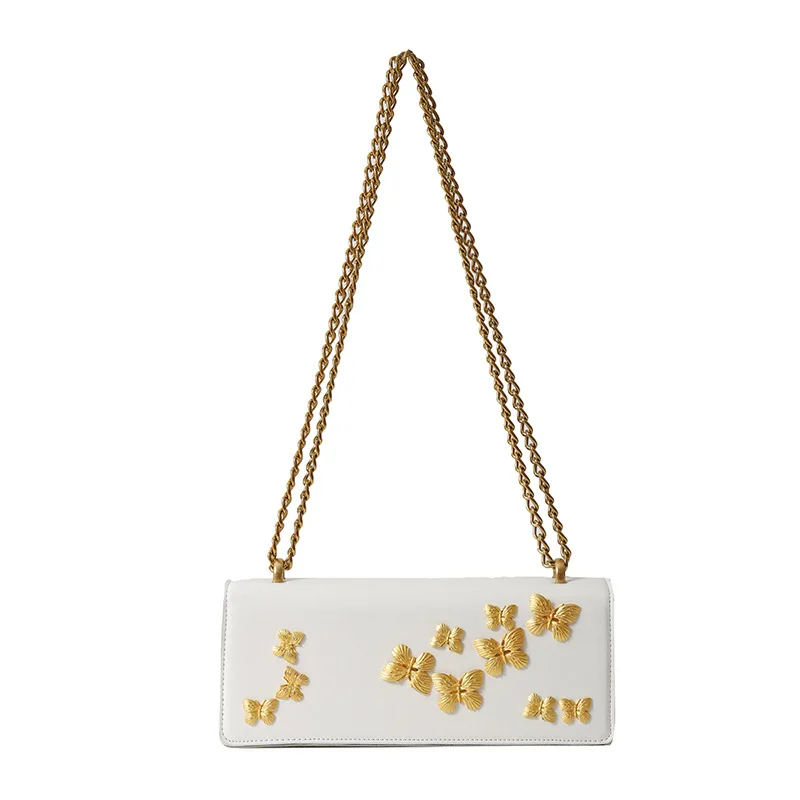 Fashionable Bag Butterfly Design Small Women's Bag Messenger Bag Single Shoulder Strap New Style Casual Handbag