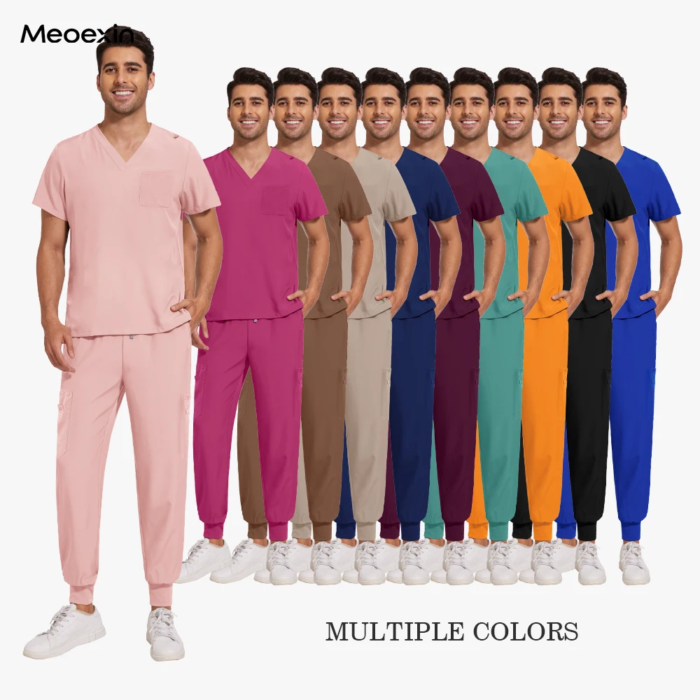

Medical Accessories Hospital Uniforms Mens Scrub Pet Clinic Veterinary Uniform Pharmacy Lab Coat Jogger Pants Sets Dental Scrubs