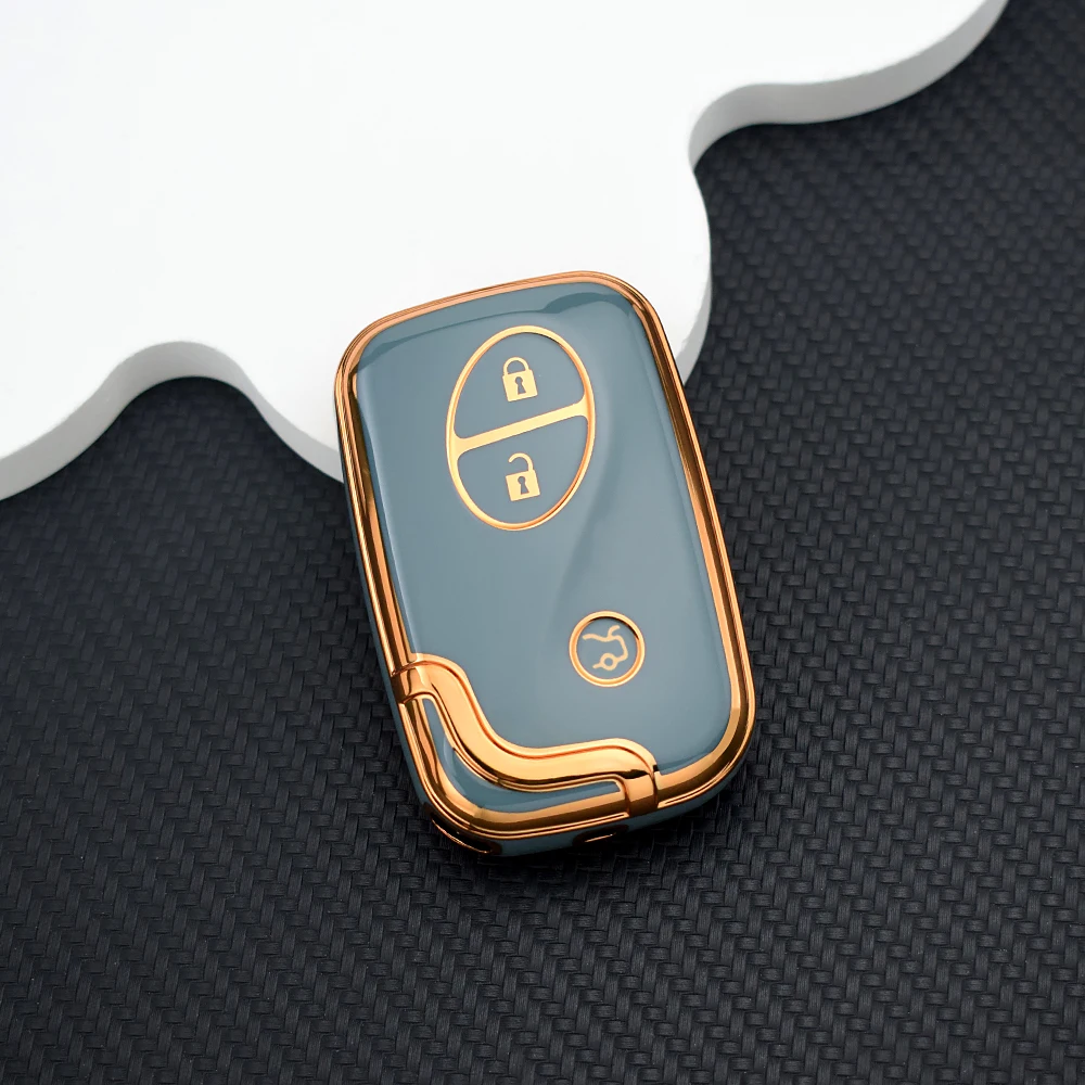 3 Buttons TPU Car Key Shell Smart Remote Key Fob Case for Lexus GS430 ES350 GS350 LX570 IS350 RX350 IS250 Keyless
