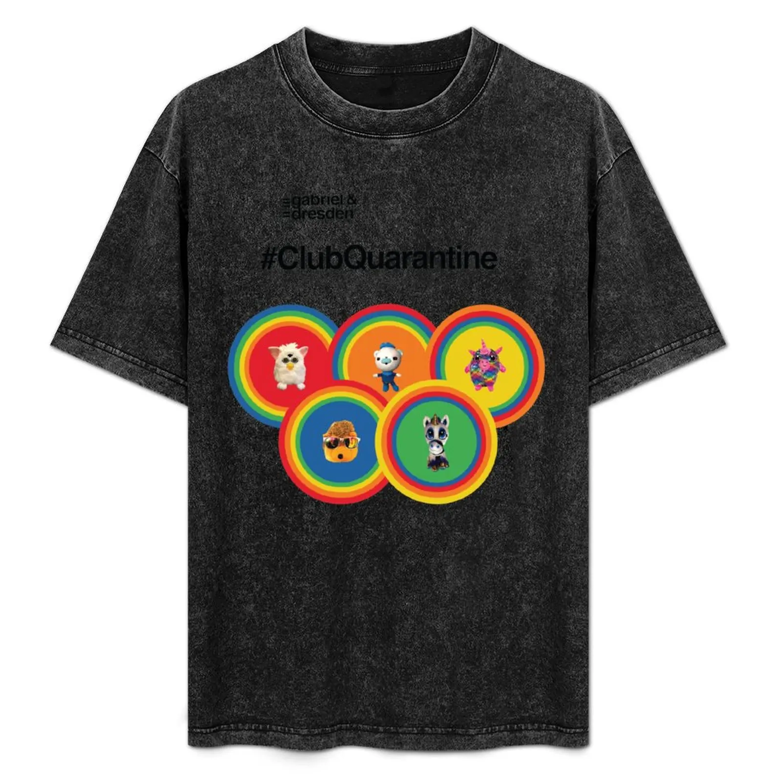 Gabriel & Dresden #ClubQuarantine: The Rainbow Family T-Shirt plus size tops vintage clothes black t-shirts for men