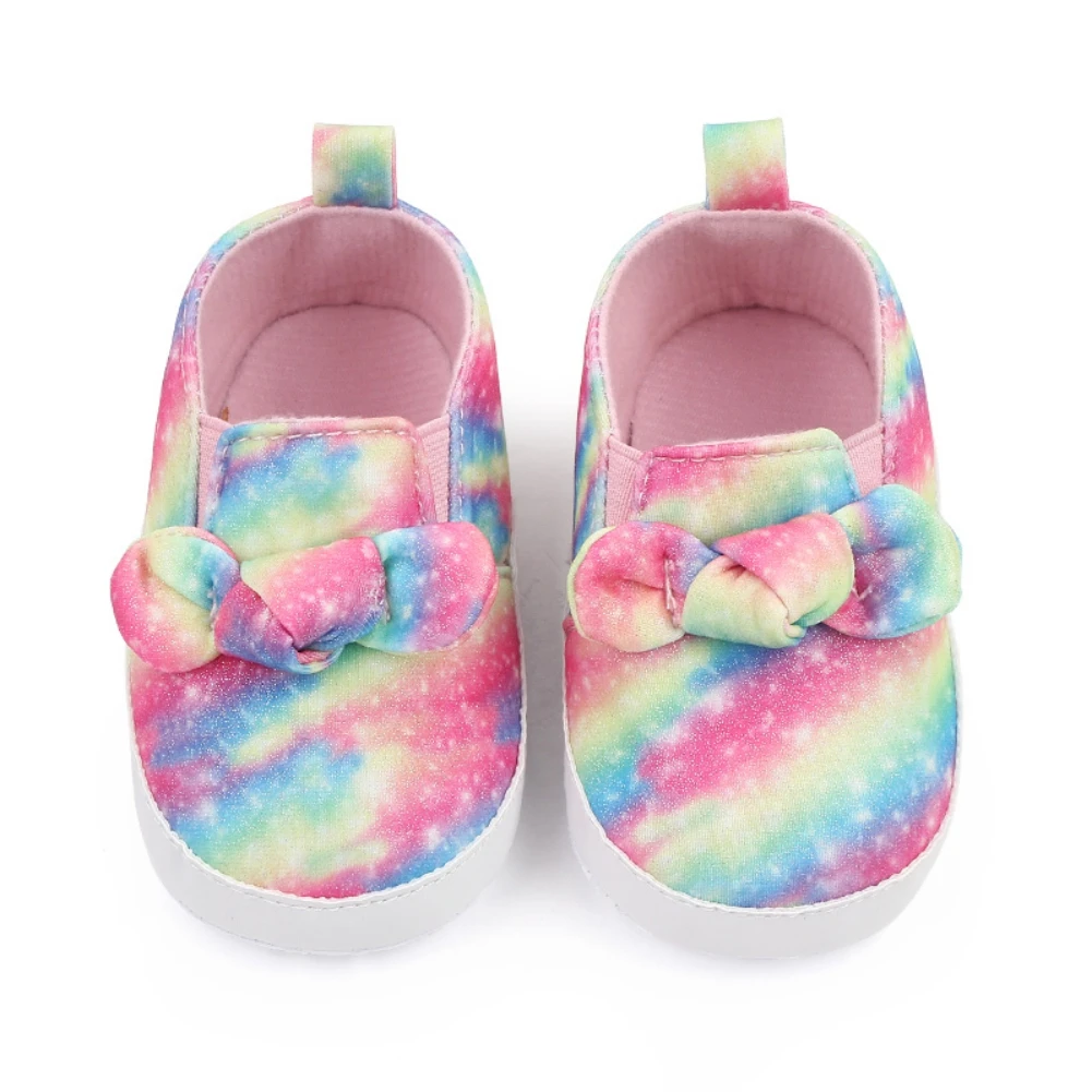 Jlong Newborn Mixed Color Cribster Shoes Fashion Autumn Infant First Walkers 0-18 Months Coloful Baby Girls Sneaker