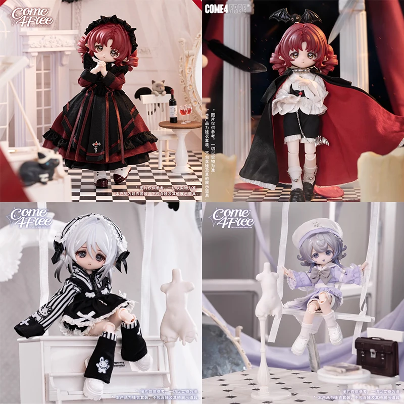 

Genuine Come4free 1/12 Bjd Ob11 Dolls Clothes Kawai Dolls Accessories Exquisite Baby Dress Set Girls DIY Toys Gifts-Only Clothes