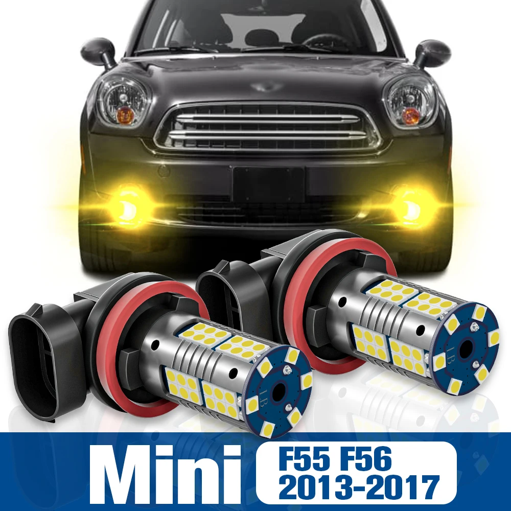 

2pcs LED Fog Light Blub Lamp Accessories Canbus For Mini Cooper F55 F56 2013 2014 2015 2016 2017