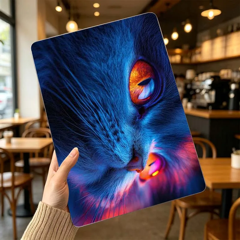 For Apple MacBook Air Pro 13.3 14.2 15.3 11.6 12 16 13 inch Laptop Protective Case Hard Shell Cute Cat Pattern Cover