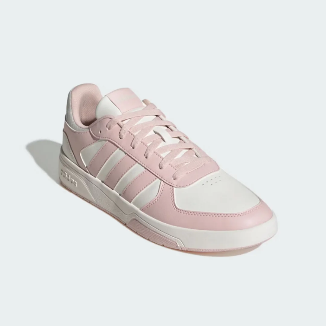 

Adidas New Comfortable Shock-Absorbing Lightweight Women's Casual Shoes Courtbeat Series Outdoor Low-Top Sneakers Pink and White Color Fresh Versatile Skate Shoes Popular Hot Item Ki6785