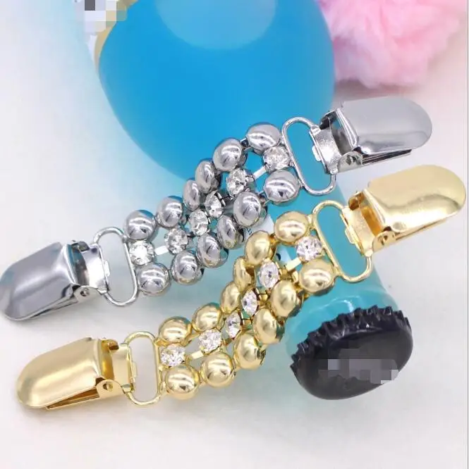1Pcs Gold Silver Rhinestone Buttons Claw Sweater Clips Shawl Blouse Metal Buttons Buckles Flexible Cardigan Collar Decoration - view 5