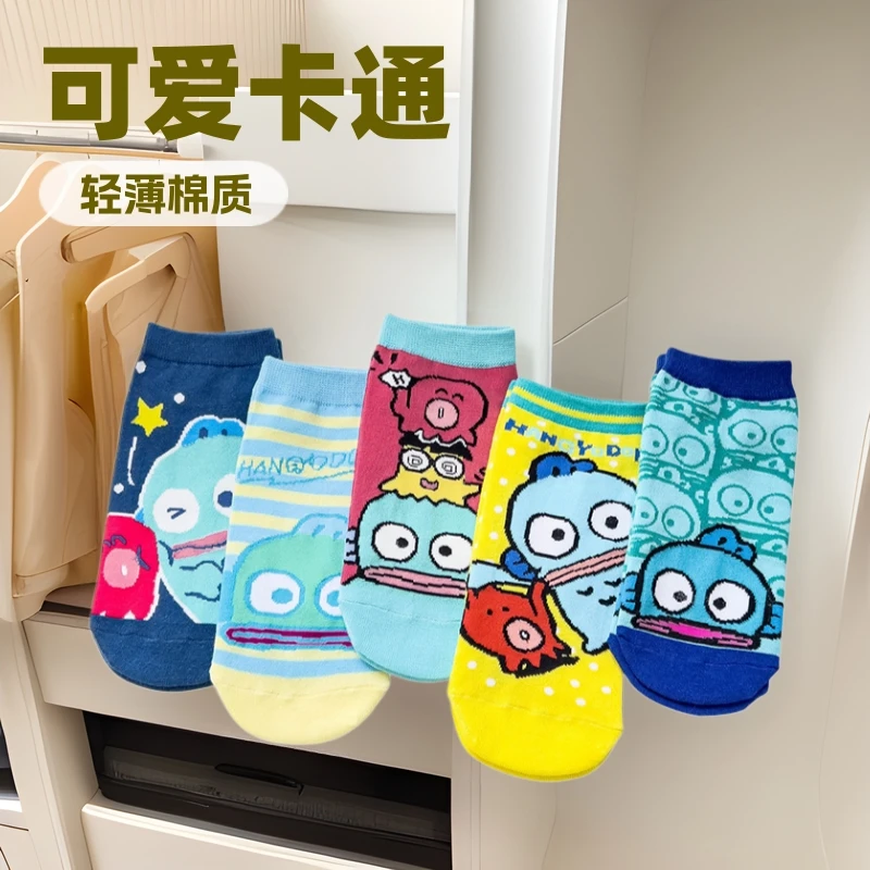 

Ugly fish socks new cartoon socks female summer cute big mouth socks 200N female boat socks cotton socks student socks