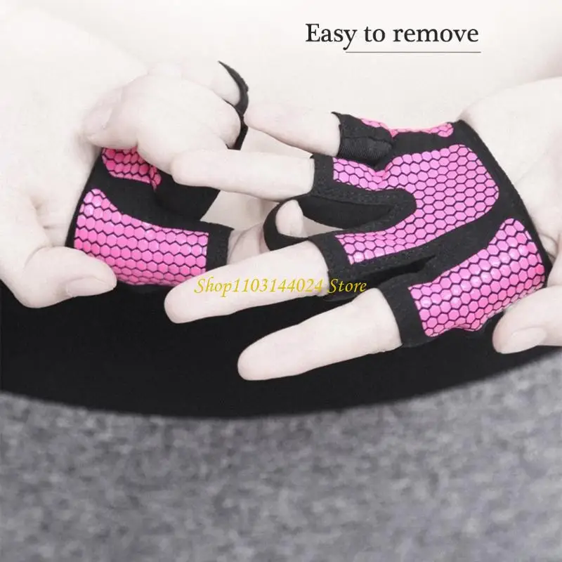 N5KE Breathable Half Finger Workout Gloves with Nonslip Grip and Comfortable for Men and Women Gym and Outdoor Activity Use