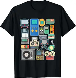 80s 90s Video Game Retro Vintage Classic Arcade T-Shirt Streetwear Men Clothing Vintage T Shirt Hombre Aesthetic