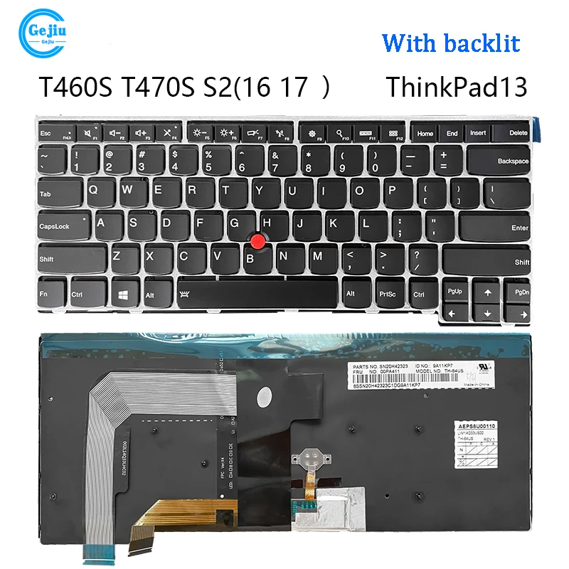 New Laptop Keyboard For Lenovo Thinkpad13 T460S T470S S2(16-17)
