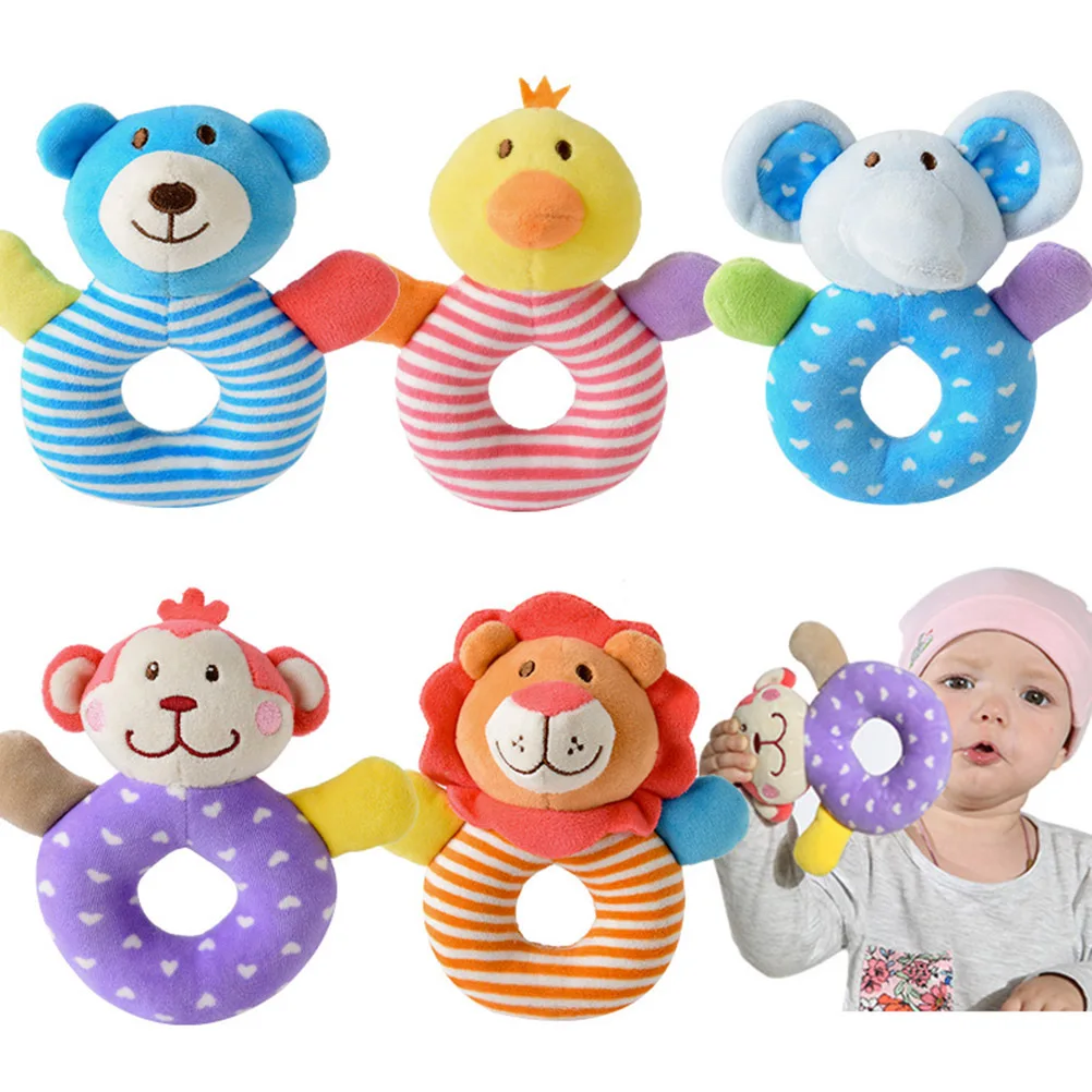 

Hand Grip Rattles for Babies 2 Included Colorful Noise-Making Rattle for Newborn Developmental Activity Promotes Parent-Child