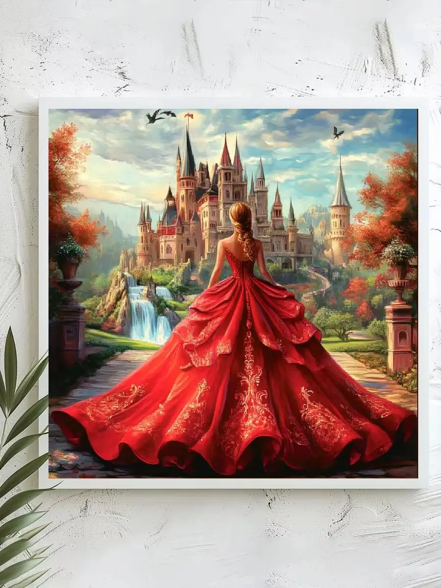 1 Stück 40x40 cm/15,74 Zoll, 11CT/14CT Kreuzstich-Set, DIY Valentinstagsgeschenk, Stickerei-Set für Festivals. – Detail 1