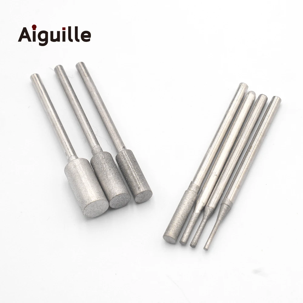 Reilyn 400 #2.35mm shank 1-6mm Diamond Grinding Burr punte per lucidatura diamantate di giada punte per molatura dei denti punte per molatura diamantate