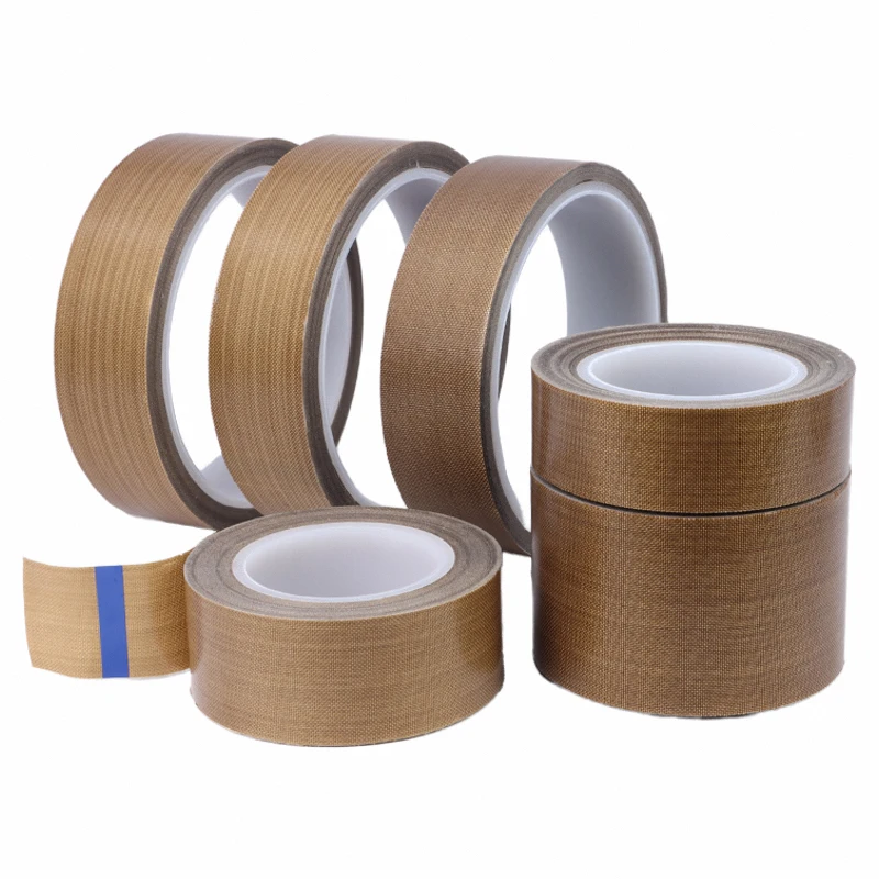 5~100mm Thickness 0.13mm 0.18mmTFE Tape Adhesive Cloth Insulated Vacuum High Temperature Resistant Sealing PTFE Tapes