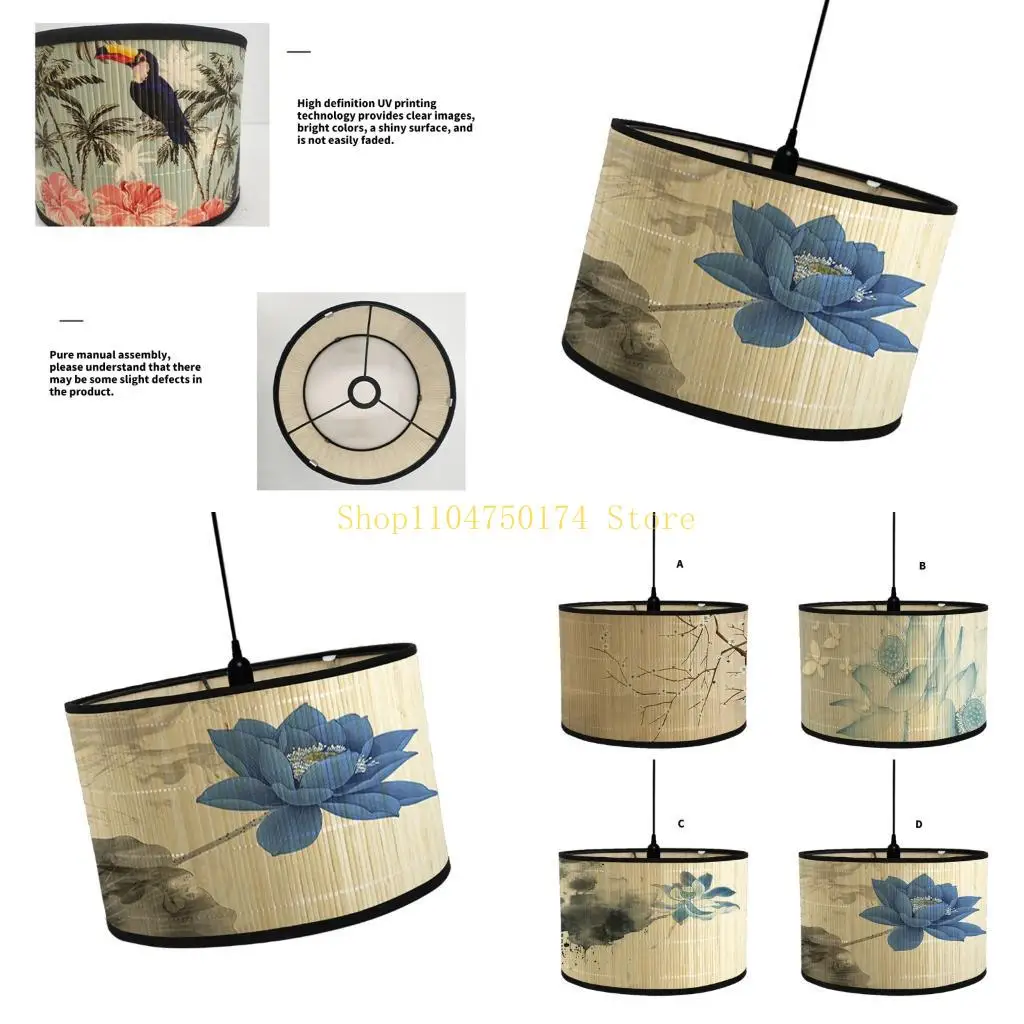 Home Decorative Wall Light Shade Wall Light Cover Table Light Shade E27 Interfaces Bamboo Lampshades Easy to Use top sale