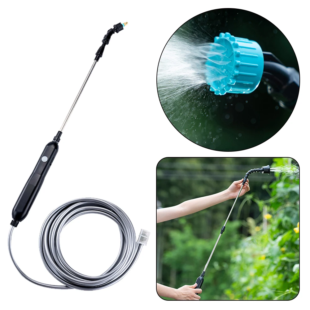 

Electric Plant Sprayer Watering Spray Wand Rechargeable Garden Sprayer with 2 Nozzles and 2M Hose Plant Mister Sprayer for Yard