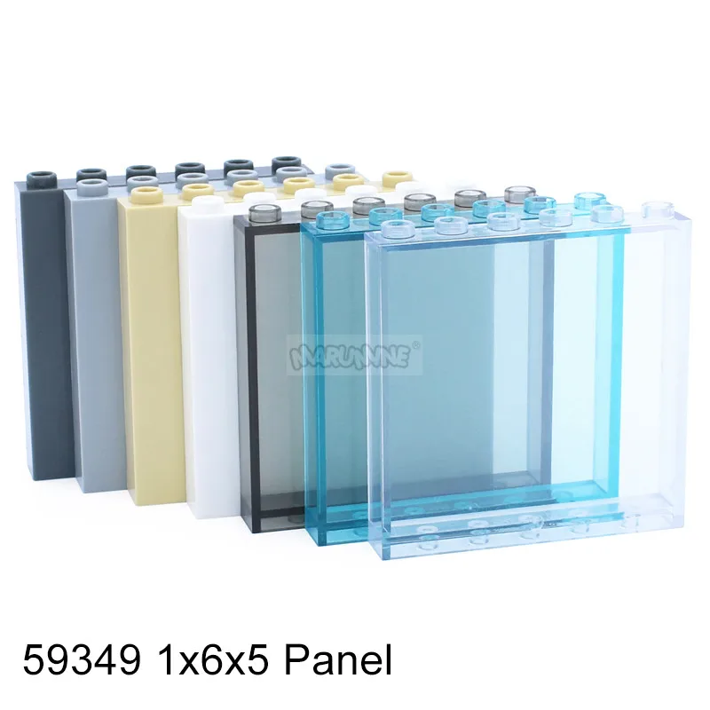 MARUMINE MOC Build Block Part Window Glass House Transparent Wall Panel 87552 87544 60581 87543 59349 Creative Brick Accessories