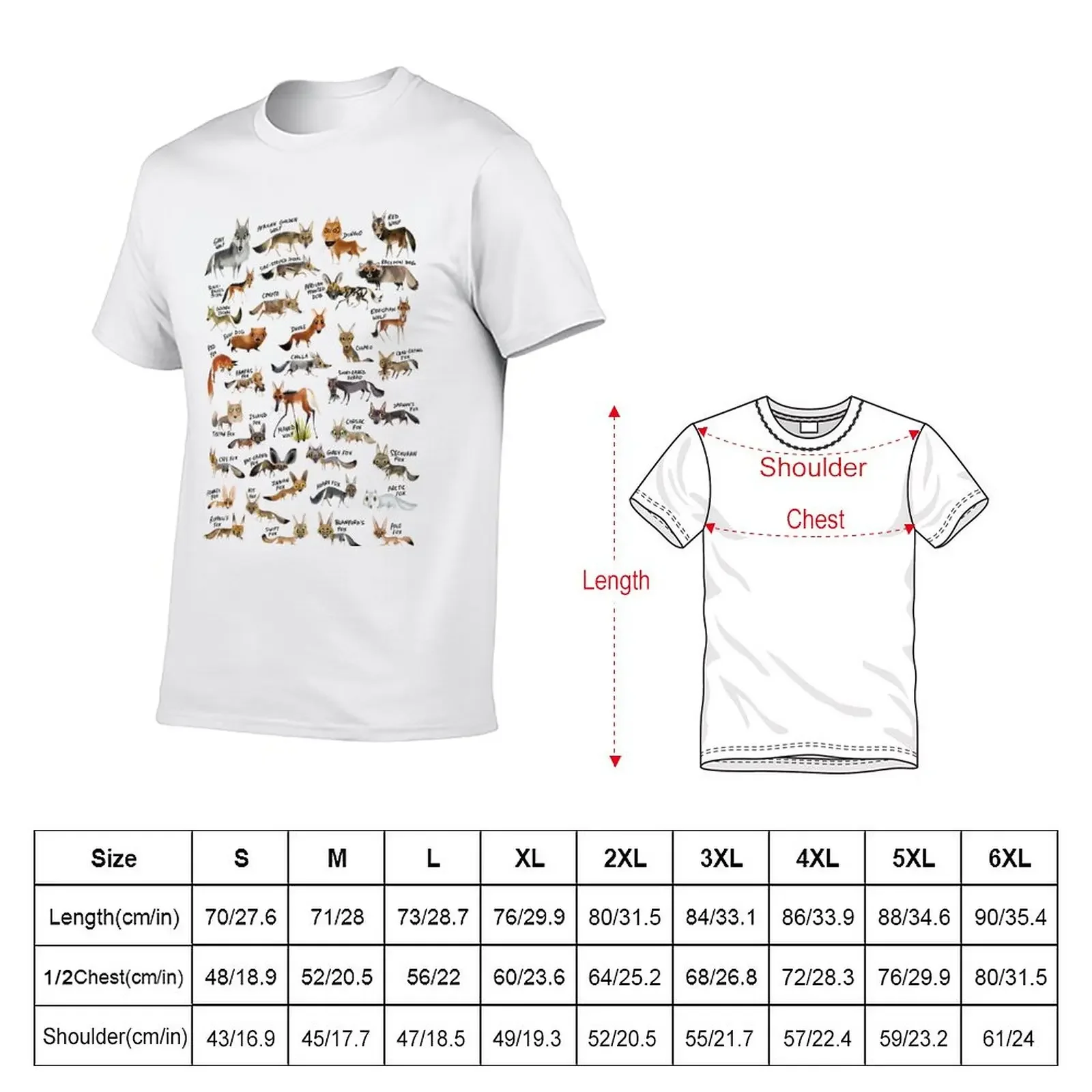 Wild Canids of the World T-Shirt shirts graphic tees animal prinfor boys kawaii clothes designer t shirt men