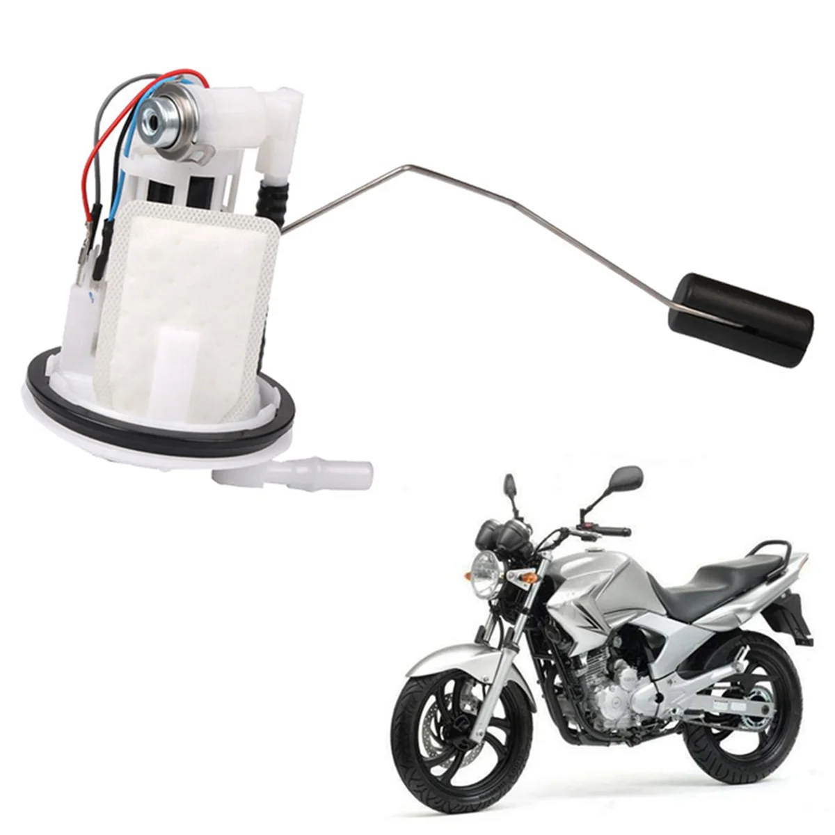 2X Motorcycle Fuel Pump Petrol Pump Assembly for Yamaha YBR250 YBR 250 2007 Accessories 1S4-13910-01