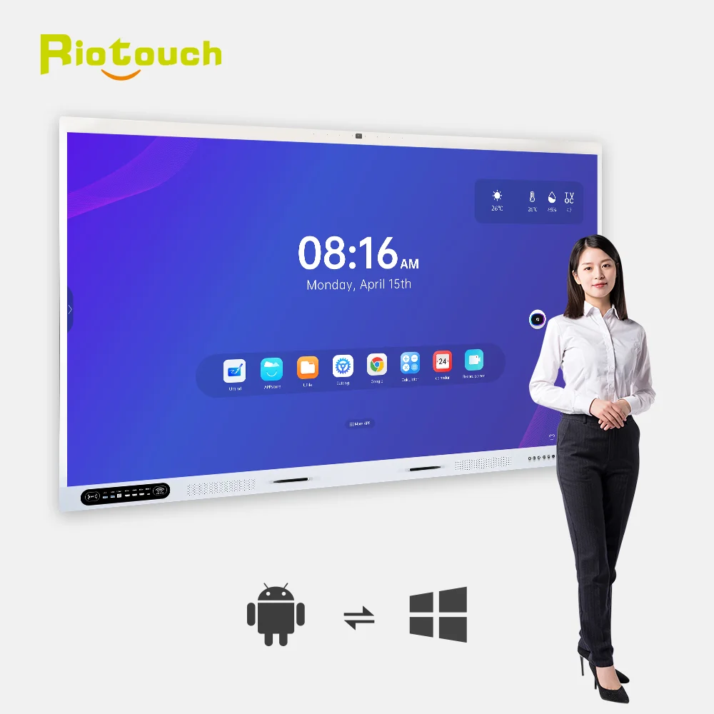 High-performance Octa-core CPU RK3588 16/32 RAM 256/512 Storage Interactive Flat Panel Display With Powerful AI Capabilities