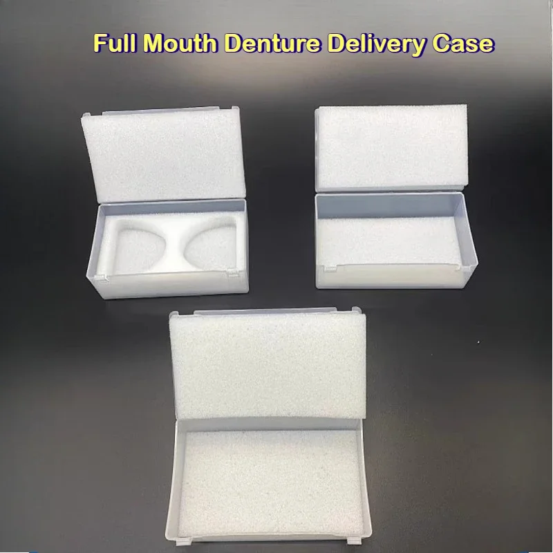 Full Mouth Dental Model Transport Box Denture Packaging Case for Dental Lab Protective Container