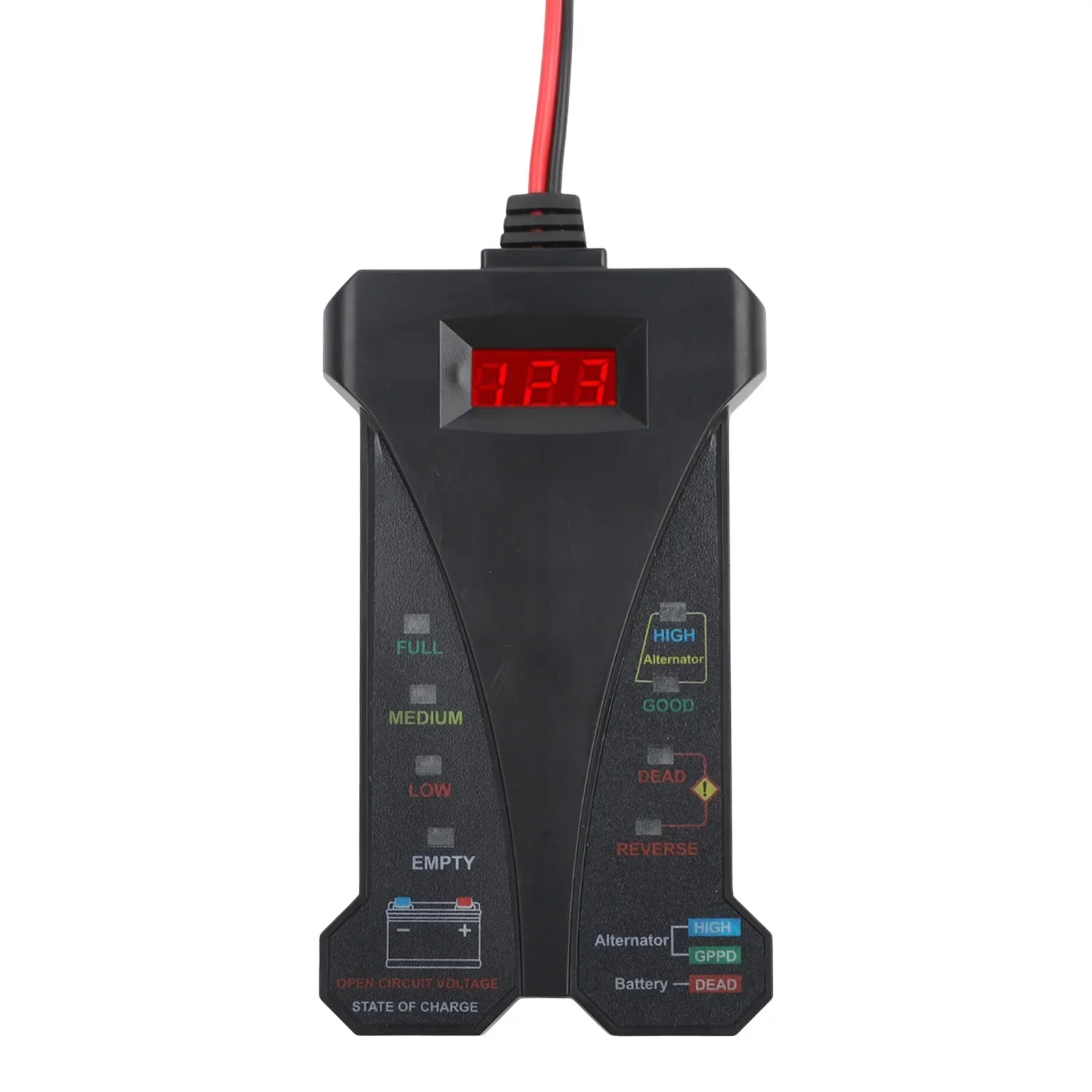 

Digital Battery Tester 12V with Reverse Hookup Protection and Over Voltage Safety Features for Vehicle Diagnostics