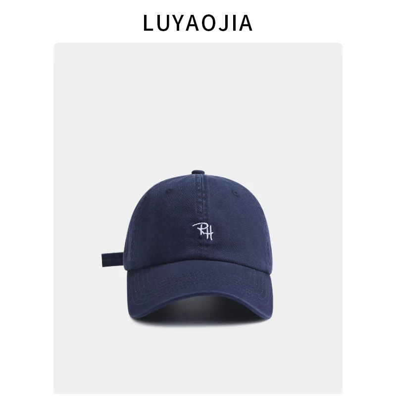 Gorra con visera para hombre y mujer, gorra de béisbol bordada con letras que combinan con todo, estilo coreano, suave, novedad