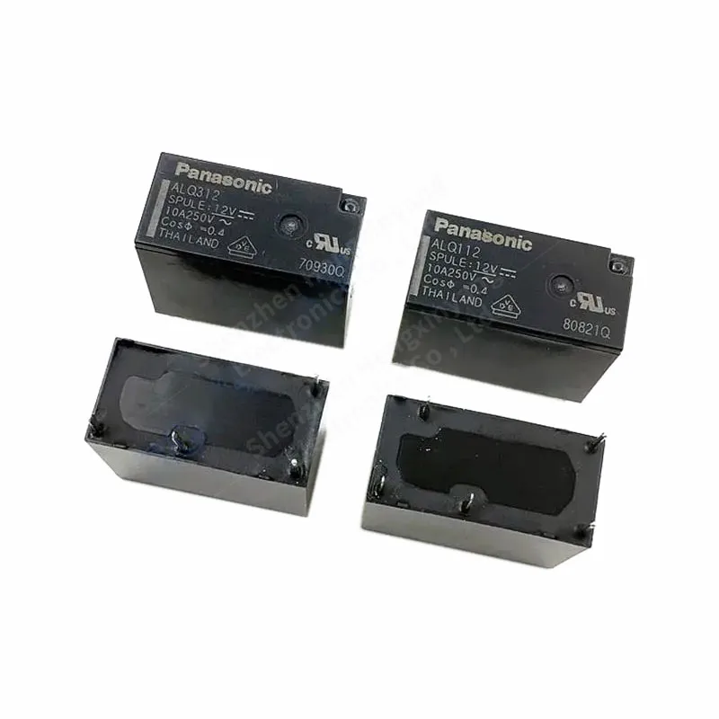 5 قطع/مجموعة ALQ105 ALQ112 ALQ124 5Pin 1 شكل C ALQ305 ALQ312 ALQ324 4Pin 1 شكل A مرحلات الطاقة 5V 12V 24V DC 10A