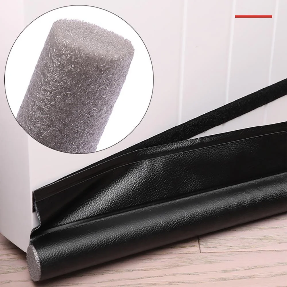 1pc Adjustable Self-Adhesive Door Draft Stopper - Soundproof, Weatherproof, Anti-Cold, Foam Weather Strip for Bottom of Door