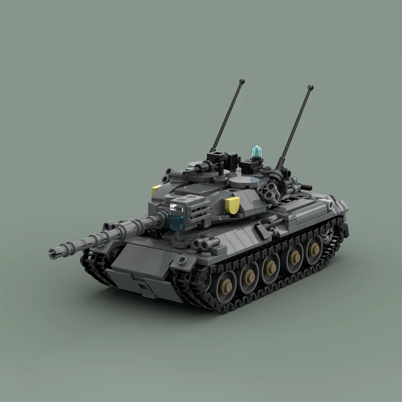 

MOC Japan Ground Self-Defense Force Type 74 Main Battle Tank Model Assembly Building Block Toy Children's Birthday Gift