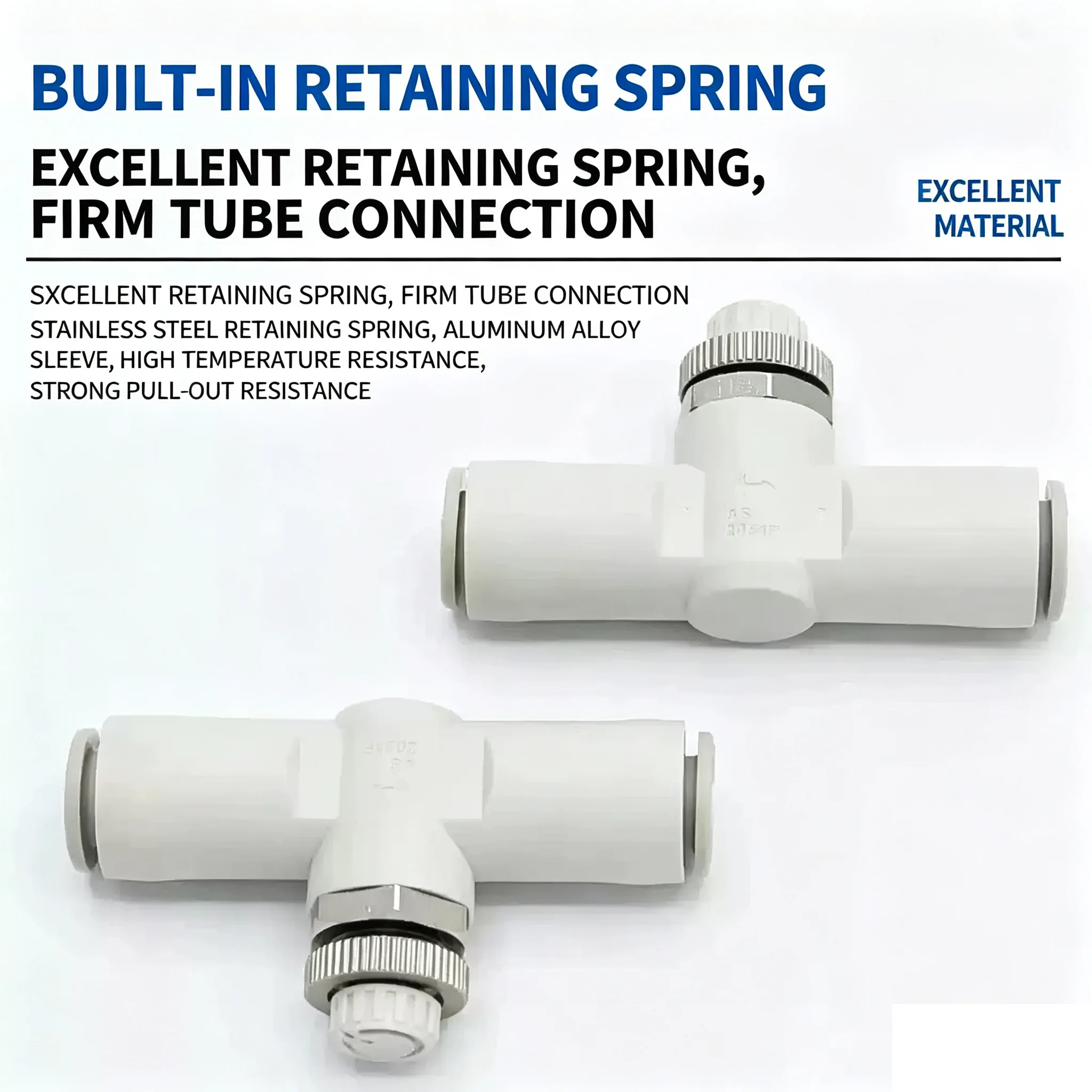 Pneumatic Speed Control Valve Pressure Regulating Valve Throttle Switch AS2002F NEW Type AS Series Pipeline Throttle Valve