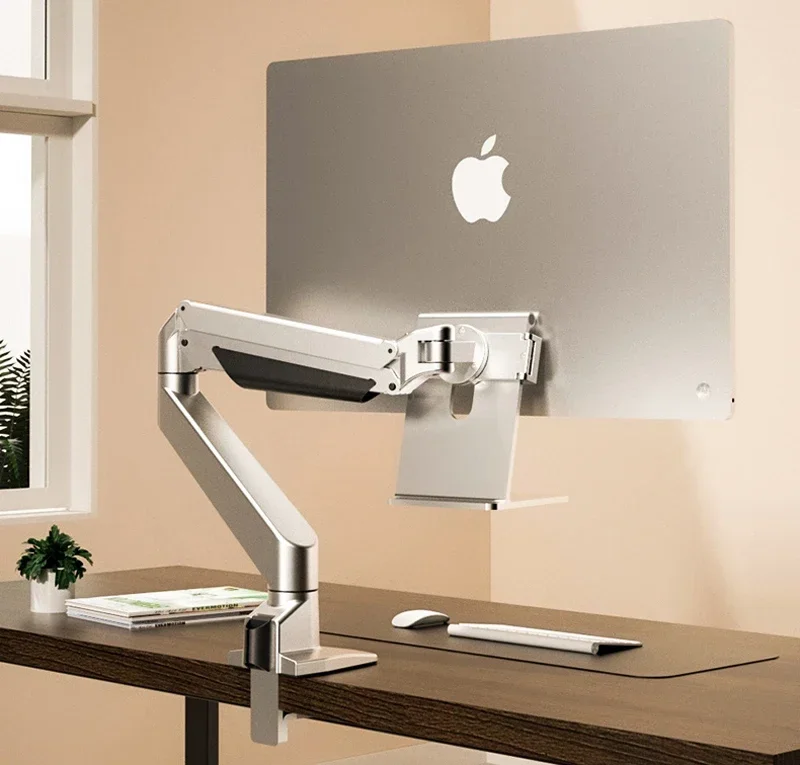 2026 Desktop Full Motion Spring Arm Support Loading 2-10 kgs Aluminum Monitor for iMac