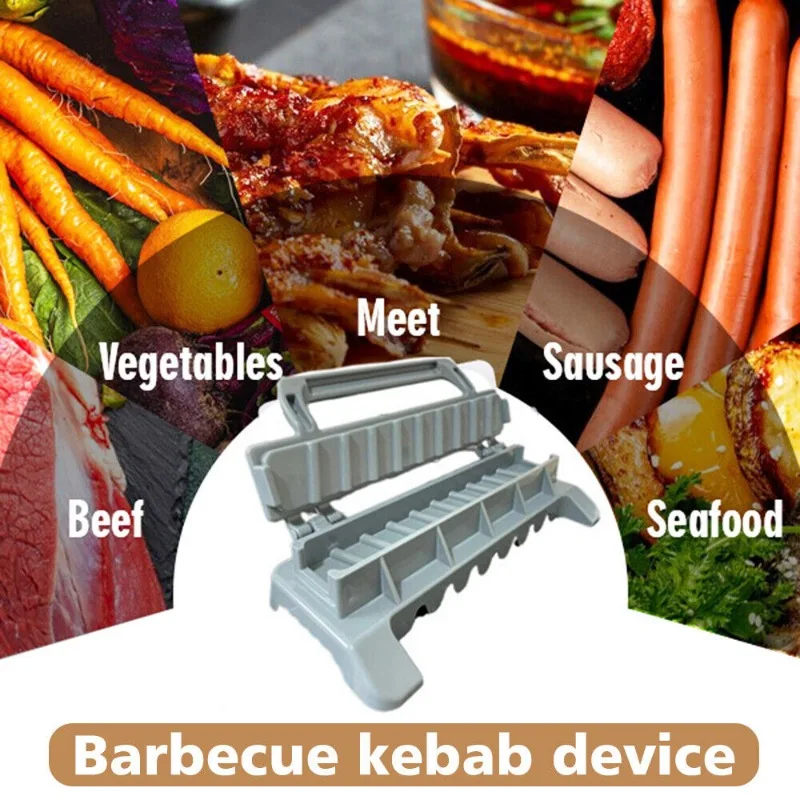 Máquina para hacer Kebab, herramientas para barbacoa, máquina para brochetas de carne, prensa para Kebab, preparación de plástico, molde Manual