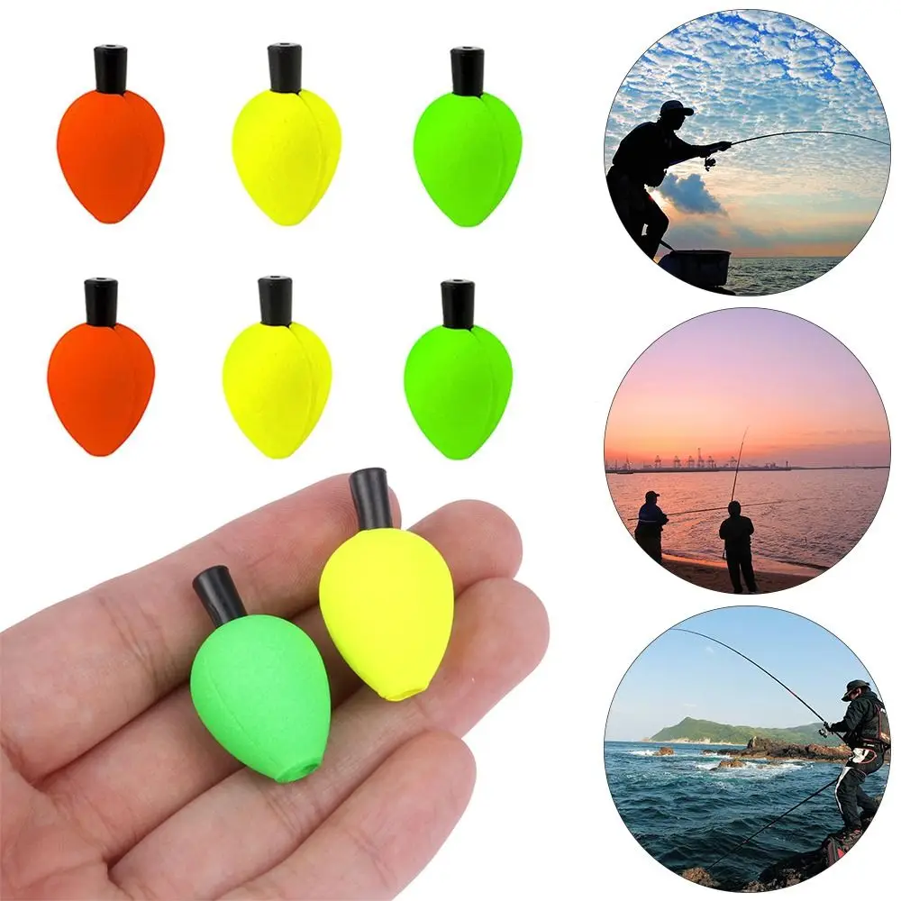 

Foam Peg Fishing Floats Baits Buoys Tackle Accessories Buoy Flotador Bobber with Pipe Plug Red/Yellow/Green 30pcs