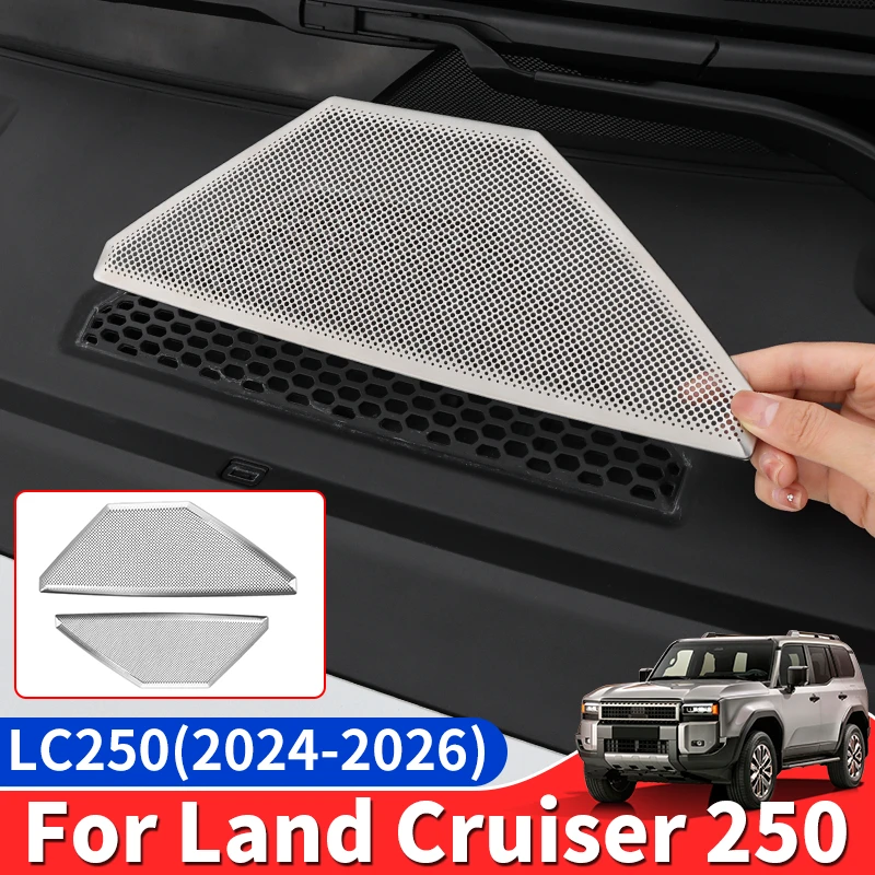 

For Toyota Land Cruiser 250 Prado 2024 2026 LC250 Stainless Steel Engine Bay Vent Cover Exterior Protection Accessories Tuning