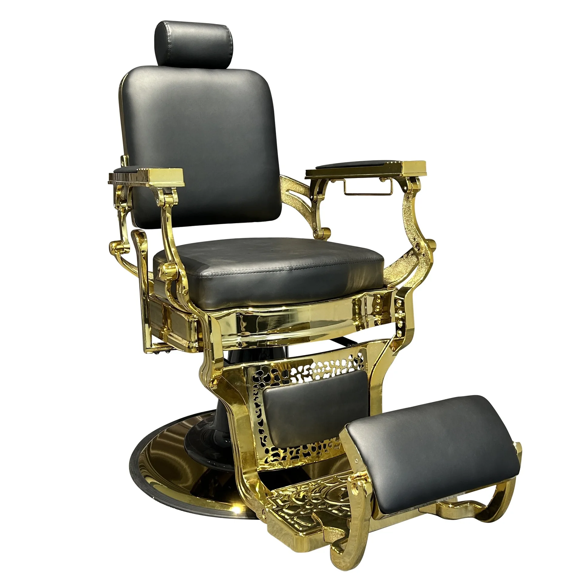 

High-end salon oil head chair can be lifted and lowered, barber shop chair retro oil head chair hair salon perm and dyeing hair