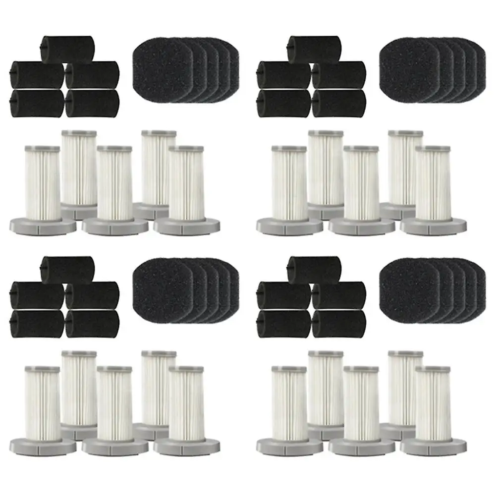 20pcs Handheld Vacuum Cleaner Hepa Filter Sponge Filter Kit