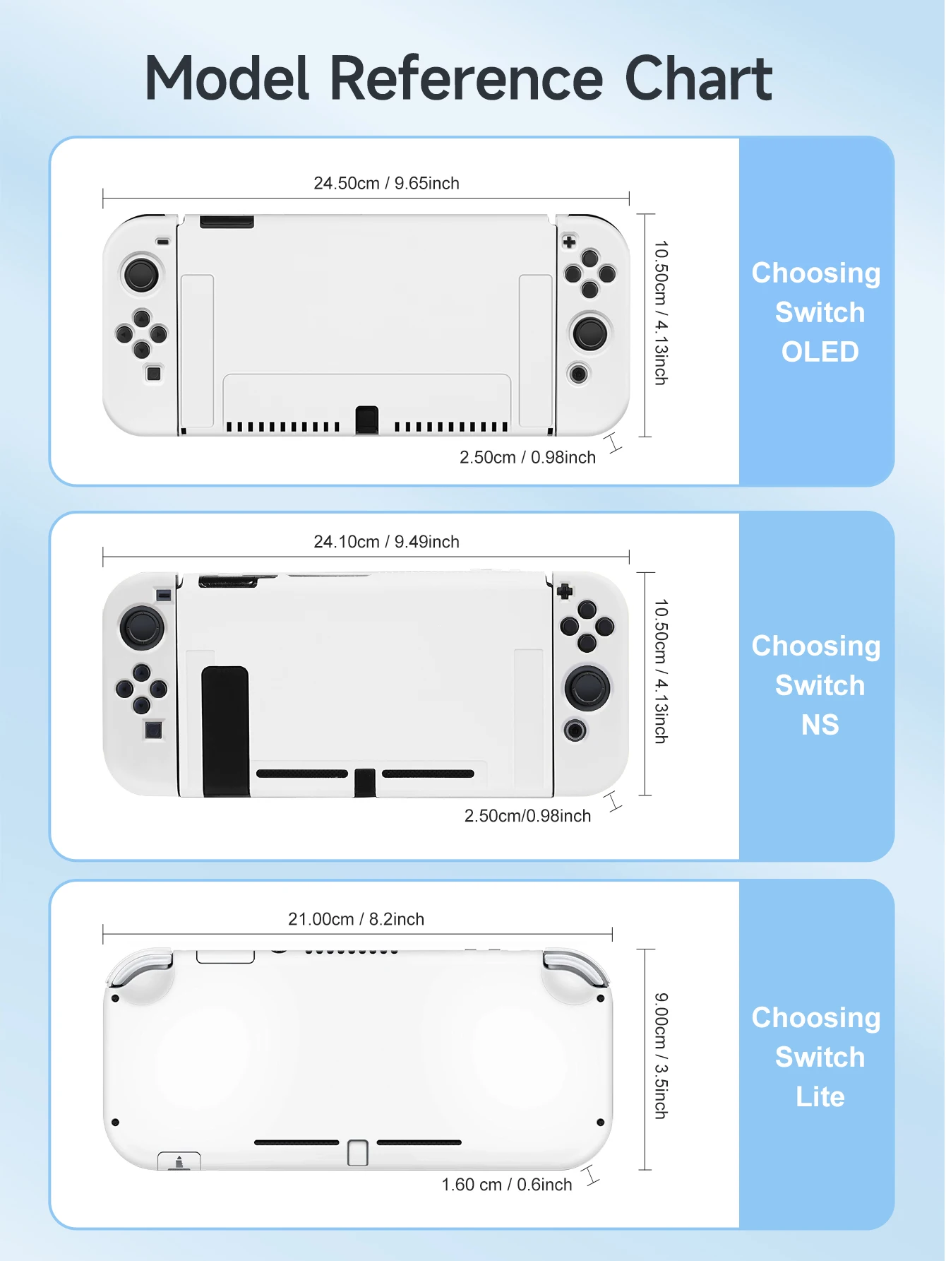 Switch Protector Case for Nintendo Switch OLED, NS Game Accessories,Handheld Separable Shell for NS Joycon, Switch Cover