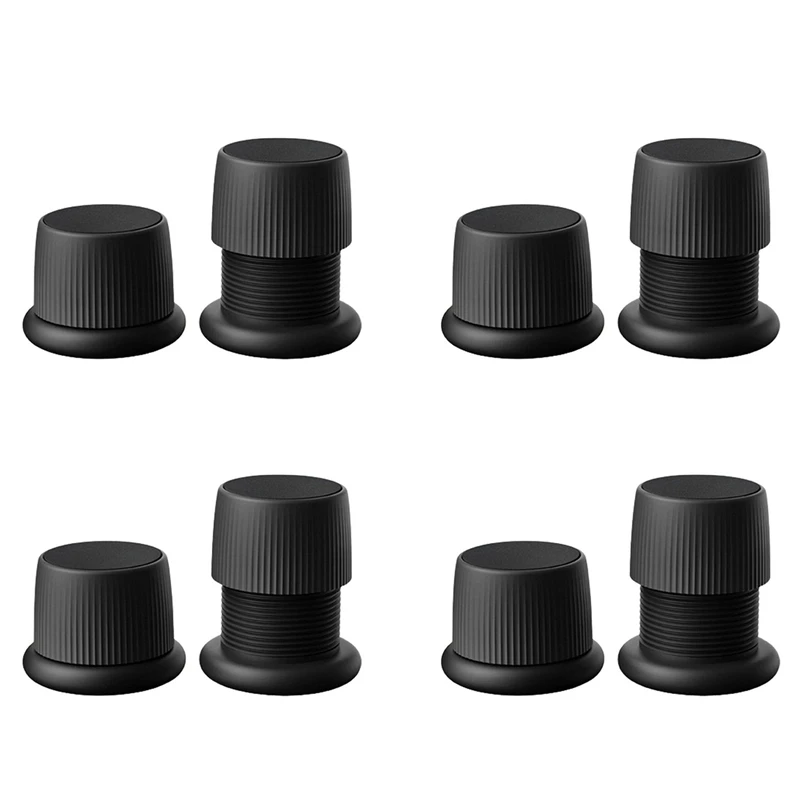 【SEE】8X Adjustable Bed Risers Heavy Duty Furniture Risers Sofa Table Couch Floor Lift -Black