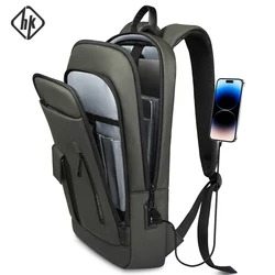 HcanKcan Multi-Pocket Fashion Backpack Man 15.6