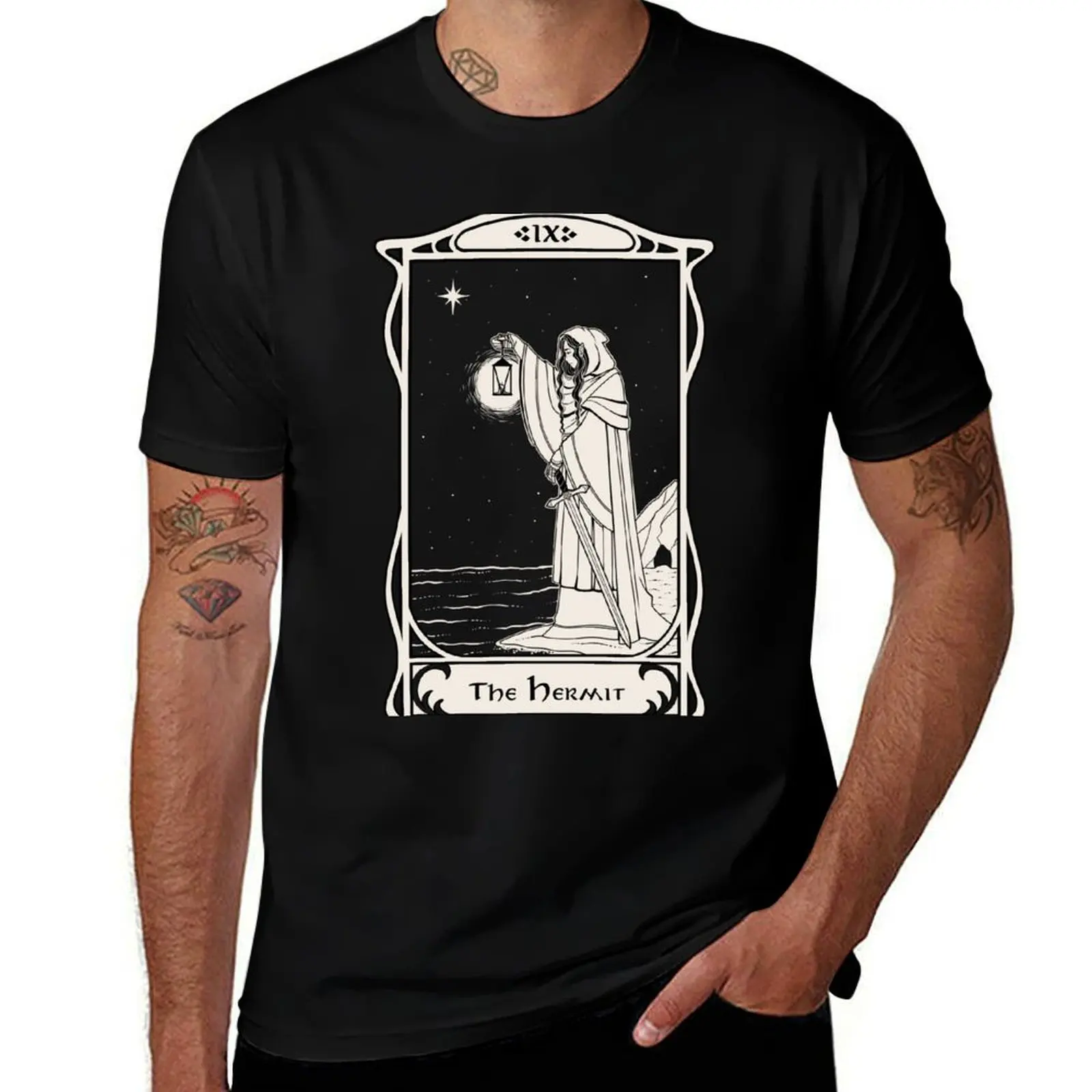 

The Hermit T-Shirt black cotton t-shirt plain for man package t shirts for man slim fit t shirt personalised T-shirt