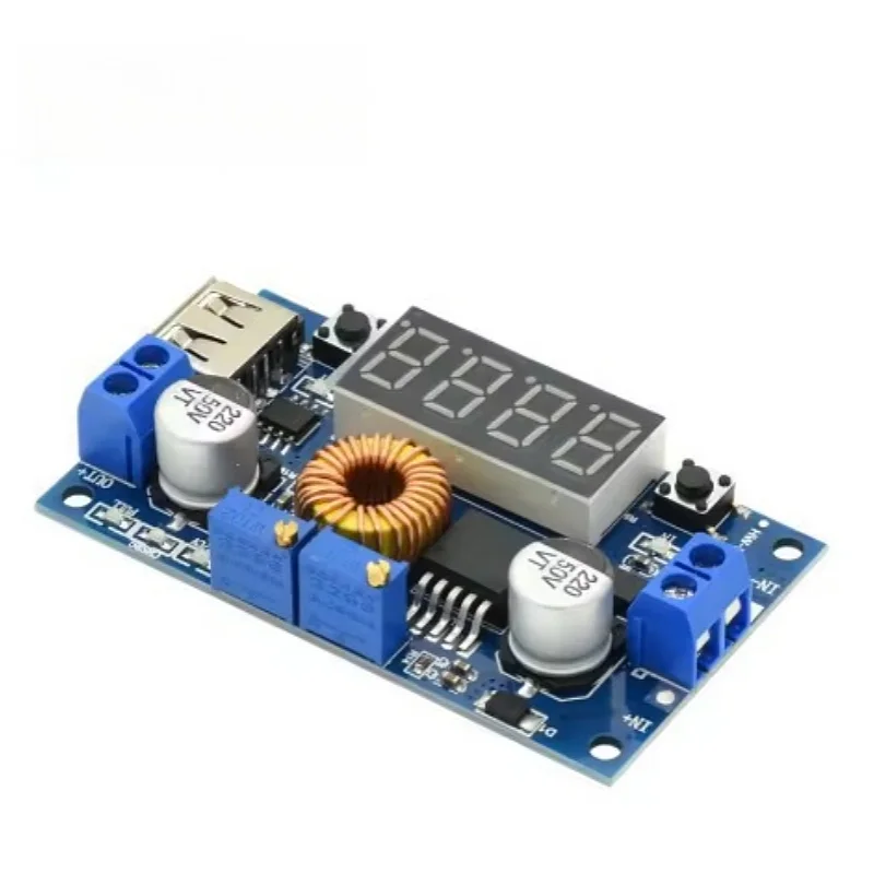 5A XL4015 Constant voltage constant current step-down power module Voltage current display LED drives lithium battery charging
