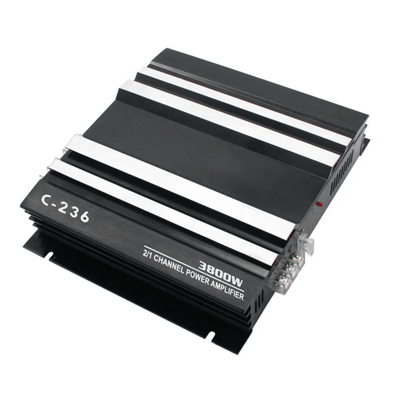 

3800W High Power Car Sound Amplifier 2-Channel Car 12V Amplifier Stereo Car Audio Receiver for Car Audio Modification