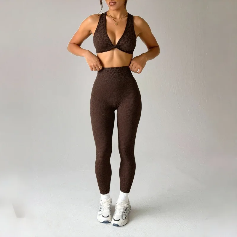 3pcs/set Women's Yoga Set Workout Set High Waist Yoga Leggings Sports Bra Gym Coat Suit Activewear Sports Fitness Set Suit