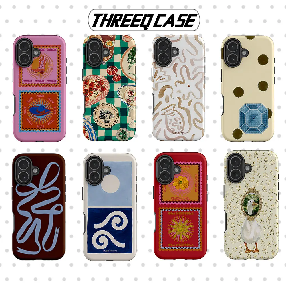 

Luxury THREEQ Fawn Phone Case for Samsung Galaxy S20 S23 S24 S25 S26 FE Plus Ultra Edge 4G 5G Luxury Double-layer Back Cover