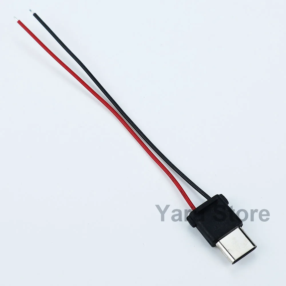 2Pin  Type-C ConnectorType-C Male Welding Wire Waterproof Strip Connector Charging Dedicated Interface