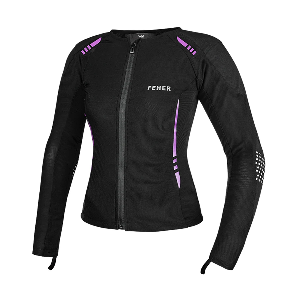 NVIU Motorcycle Cycling Soft Armor For Women Summer Anti-fall Reflective Breathable Motorcycle Armor Racing Protection Armor